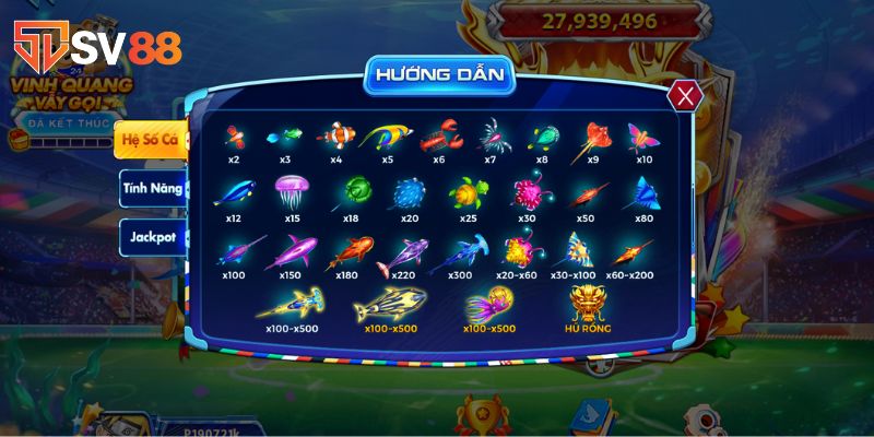 Ưu điểm bắn cá online tại SV88 mang đến cho game thủ