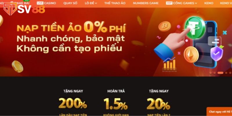 Hướng dẫn nạp tiền SV88 thông qua ngân hàng